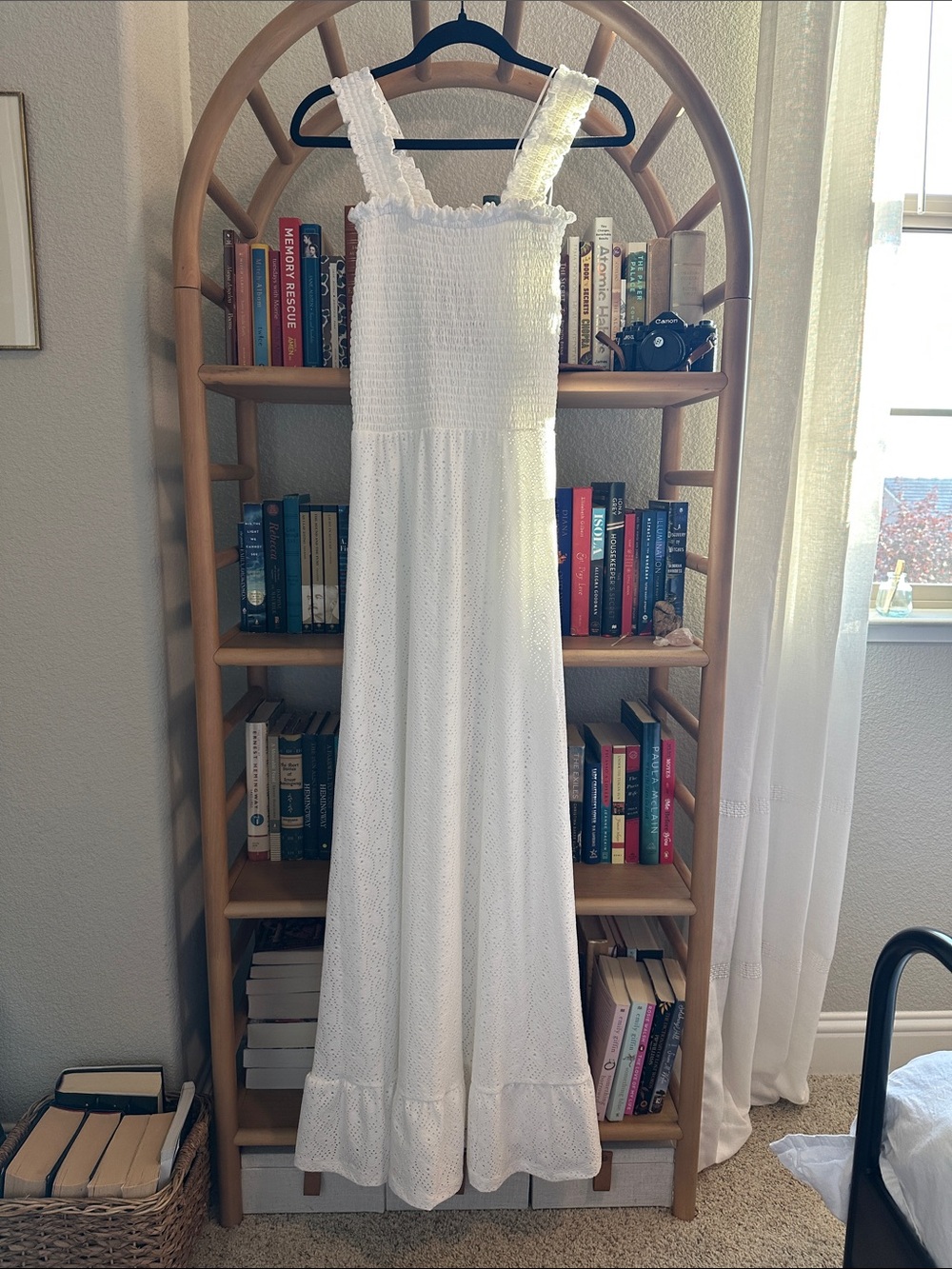 MICHAEL Michael Kors White Eyelet Maxi Dress